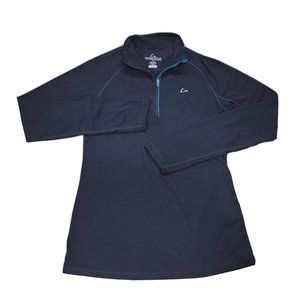 Merino Blend by Paradox Women's SMALL Pullover Sweater Black Thumbholes